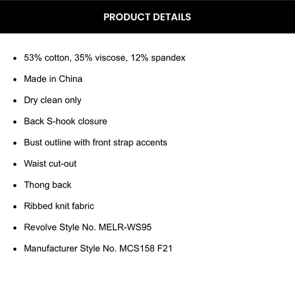 Michael Costello Kameron Knit Bodysuit Size Small - Picture 5 of 10